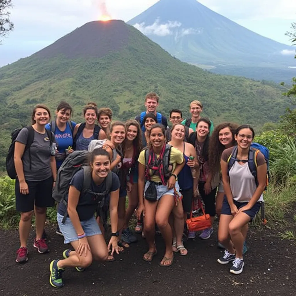 Excursión a un volcán en Costa Rica