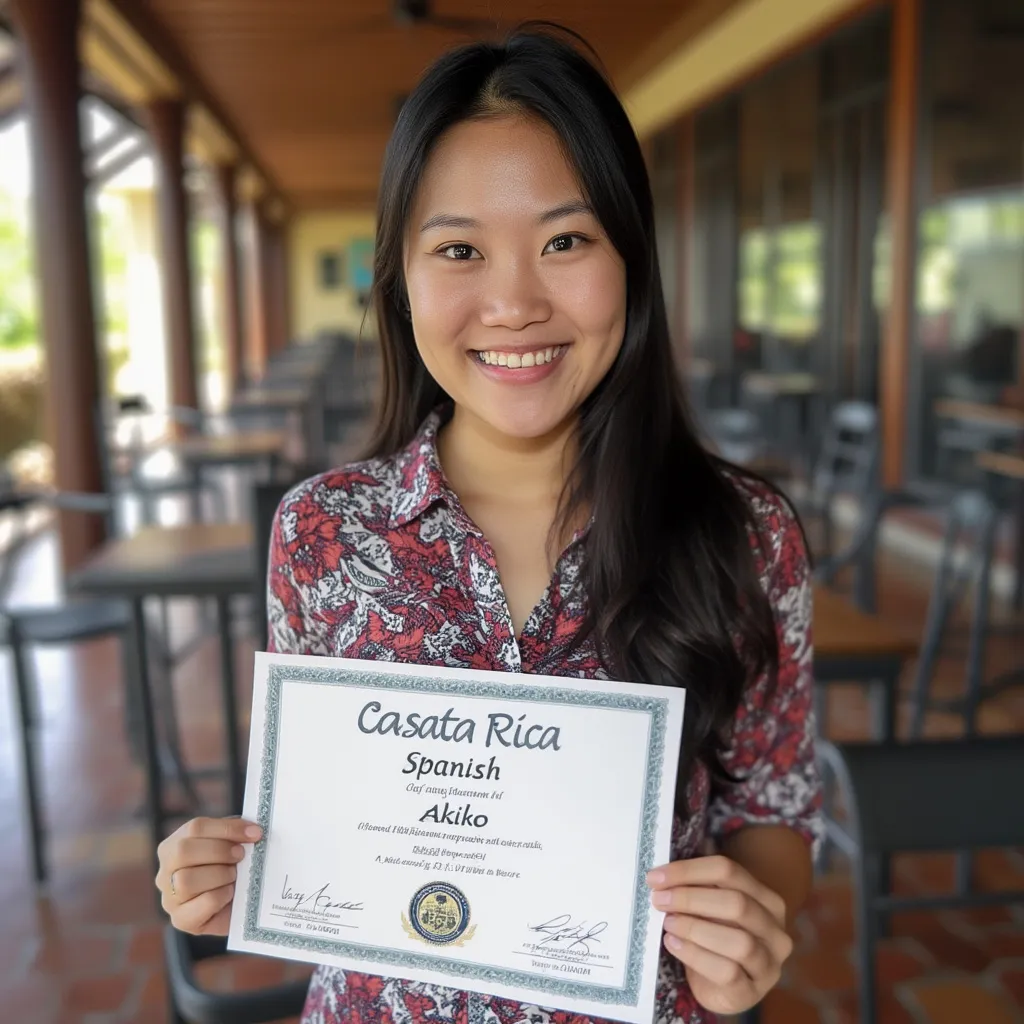 Estudiante Akiko de Japón